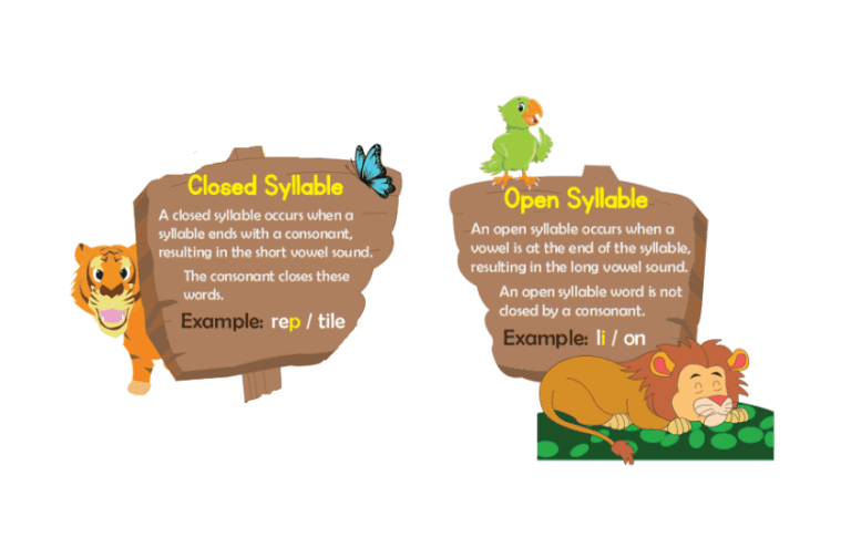 Sorting Open and Closed Syllables