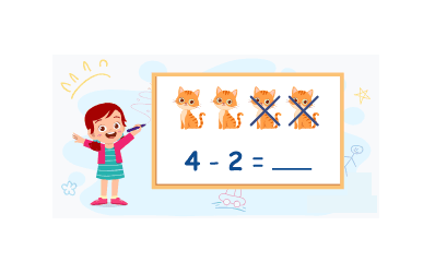 Subtraction Word Problems for Beginners 0 to 10