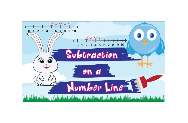 Subtracting on Number Lines 0 to 10