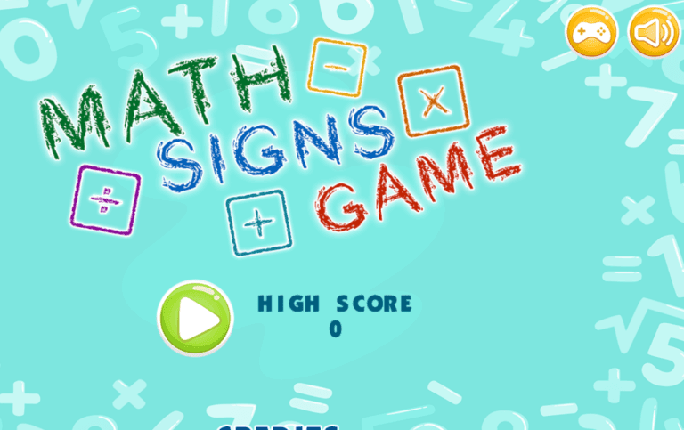 Maths Signs Game
